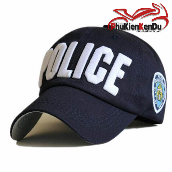 NÓN KẾT CHỮ POLICE MÀU XANH